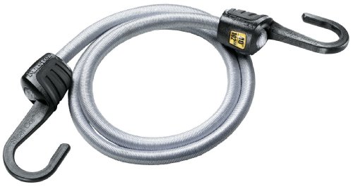 Master Lock 3035EURDAT elásticas, 100 cm Cuerda, Gancho en Acero-Optimo para Sujetar Cargas Pequeñas, Camping, Mudanzas, 8 mm Dia x 100 mm L