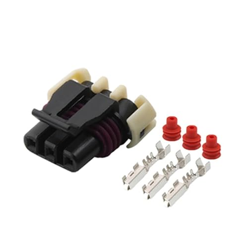 3Pin Male and Female PA66 for Delphi Car Sensor Waterproof Plug Connector 12059595 - (Color Name: Female)