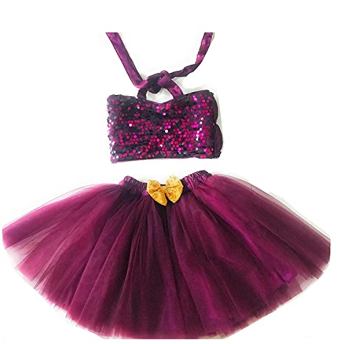 Image of TILISM New Born Baby Tutu Crop Top Skirt Dress with Hairband