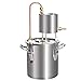 JIXIN Set di Avviamento per Vinificazione 12L Kit per La Preparazione della Casa Liquore Preparato Attrezzatura per La Distillazione del Brandy di Rugiada Pura