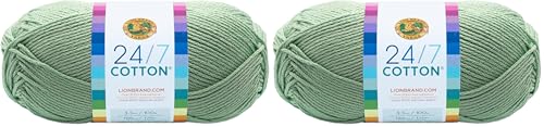 Image of (1 Skein) 24 /7 Cotton Yarn, Mint (Pack of 2)
