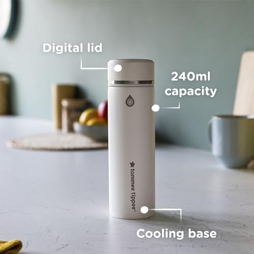 Tommee Tippee GoPrep Formula Feed Maker, przygotuj idealną butelkę do karmienia w 2 minuty, przenośny, zimny balon z cyfrowym wyświetlaczem temperatury LED