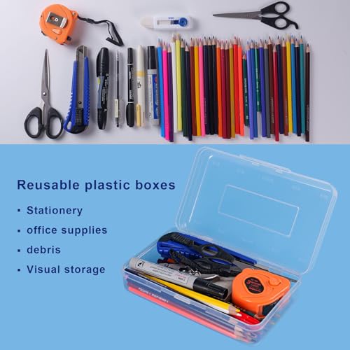 40 PCS Black Hair Ties for Thick Hair & Sweat HeadBands for Women,Hair Elastics No Damage with Plastic Box (2in Black) - Image 6