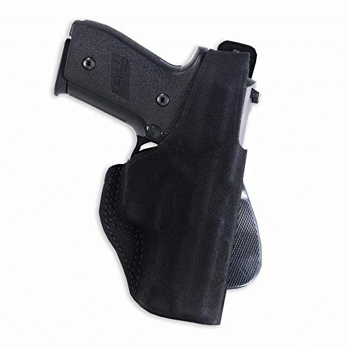 Galco Paddle Lite Leather Holster for Viridian w/ECR,Ruger LCP,Right Hand, Black PDL668B
