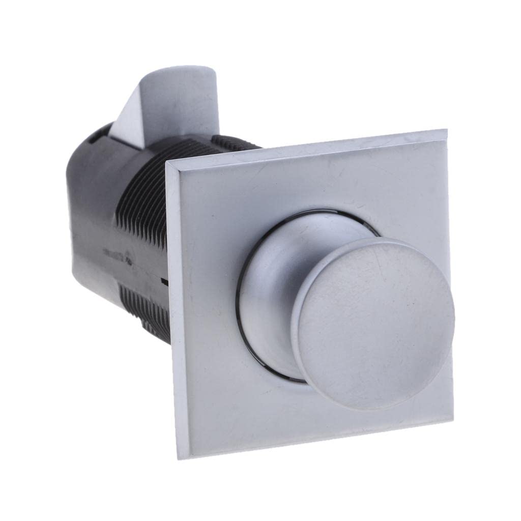 Verrou push marine bouton métallique pour loquet de placard et serrure porte