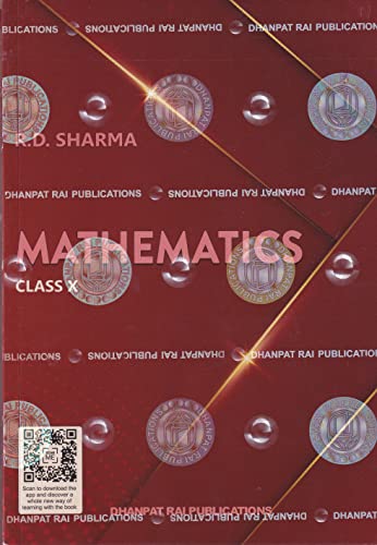 Mathematics for Class 10 - CBSE - by R.D. Sharma Examination 2022-23