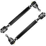 CZTHQP Heavy Duty Tie Rod Ends Kit Compatible with 6.6 Duramax Diesel Chevy Silverado 2011-2024,2pcs Adjustable 0-6' Lower Tie Rod Kits for GMC Sierra 2500HD 3500HD 4WD,Repalce OE Tie Rod Assembly