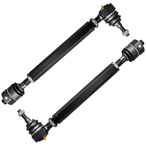 CZTHQP Heavy Duty Tie Rod Ends Kit Compatible with 6.6 Duramax Diesel Chevy Silverado 2001-2010,2pcs Adjustable 0-6" Lower Tie Rod Kits for GMC Sierra 2500HD 3500HD 4WD,Repalce OE Tie Rod Assembly