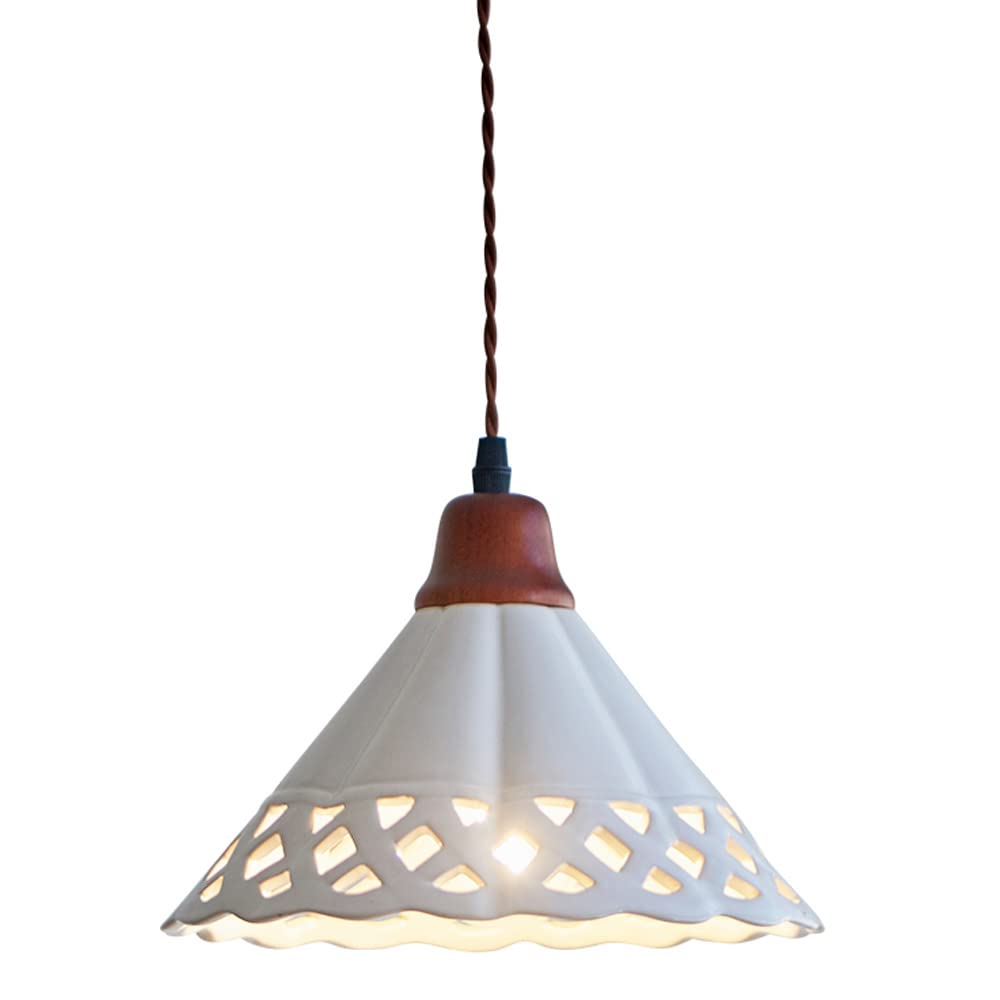 SXECAEPS Modern creative chandelier White Ceramic Pendant Lamp 1-light Modern Japanese Retro Hanging Ceiling Lighting Fixture For Restaurant Kitchen Island Interior