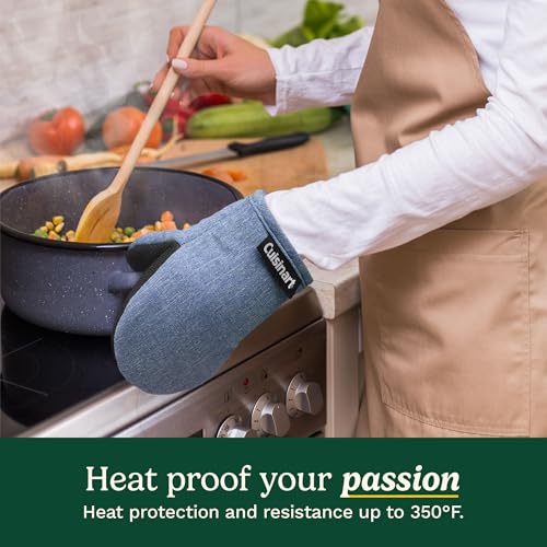 Image of Cuisinart Mini Oven Mitts, 2-Pack, Neoprene Grip, Heat Resistant 350F