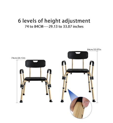 Siège de douche de service robuste en aluminium pour handicapés - 4