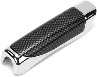 Genuine Leather Shift Knob Cover Universal Premium Premium Parking Brake Protection Red Stitching