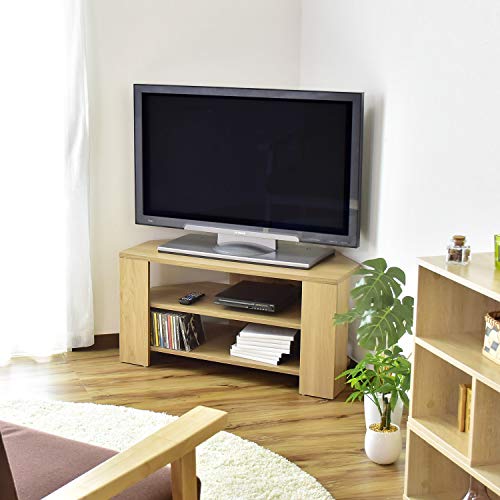 Bizdoris テレビ台 コーナー ローボード コーナーにピッタリ収まるテレビボード 32型対応 収納棚 幅80cm ナチュラル ソル 14969