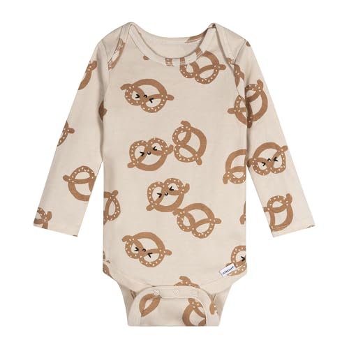 Image of Onesies Brand Unisex Baby 6-Pack Long Sleeve Bodysuits - Breathable Cotton One-Piece Outfits for Newborns & Infants