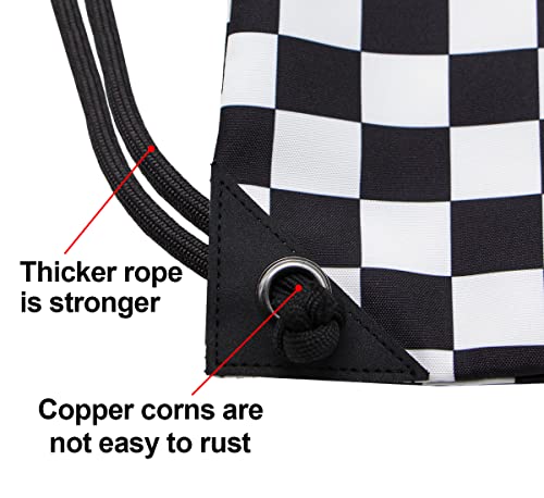 Image of HOLYLUCK Drawstring Backpack Bag Sport Gym Sackpack