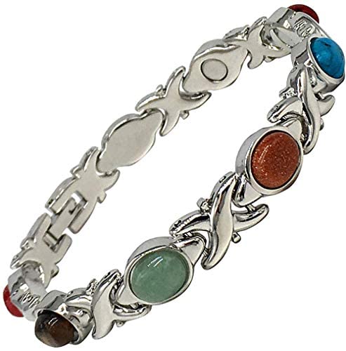 Helena Rose Ladies Magnetic Bracelet For Women Semi Precious Blue
