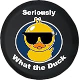 Spare Tire Cover Cool Sunglasses Duck Universal Fit | 32 Inch with JL with Camera Hole