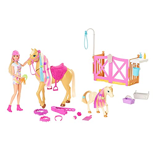 Conjunto Barbie com Cavalo Penteados Divertidos Mattel
