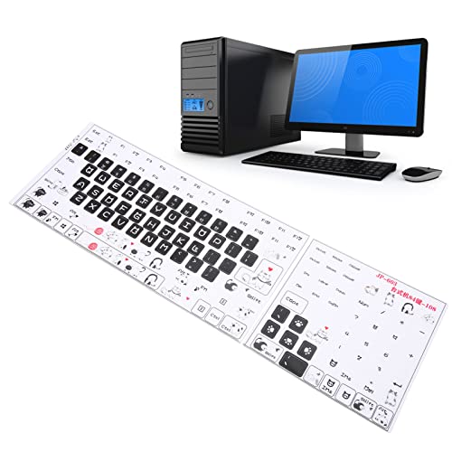 Pegatinas para teclado universal en inglés PVC miniatura 3