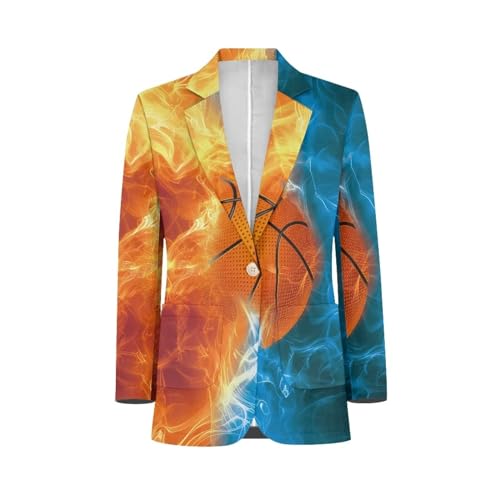 Men's Casual Suit Blazer Jackets Lightweight Sports Coats One Button for Prom Wedding Party Dinner3