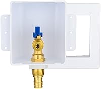 Vista 12 de EFIELD Caja de salida para máquina de hielo premium, entrada Pex de crimpado de 1/2 pulgada con válvula de bola de 1/4 vuelta instalada (Pex Crimp)