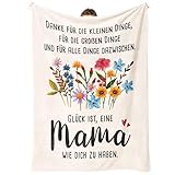 Encoink Muttertagsgeschenk für Mama, Dankeschön Geschenk zum Muttertag, Danke für Alles Kuscheldecke, Geburtstagsgeschenk für Mama von Tochter & Sohn, Mutter Geschenk zum Geburtstag 157×132 cm