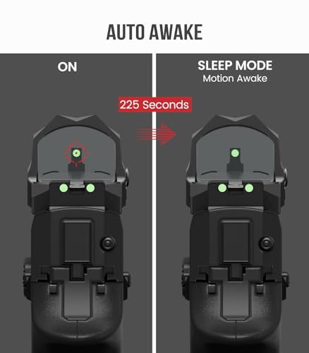 VOTATU PMD506-R 2 MOA Dot 64 MOA Circle Red Dot Sight with Doctor Cut, Multiple Reticle Reflex Sight for Pistol, Picatinny Mount Included - image 6