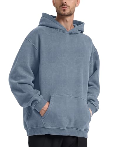Image of Hatant Oversized Hoodie Sweatshirts for Men Couples Heavyweight Hoodies Pullover Vintage Mens Acid Wash Sweaters Clothes 2026