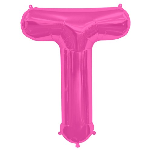 NorthStarNorthstar Large 34" Magenta/Pink Letter T Foil Balloon 59642 from Balloons