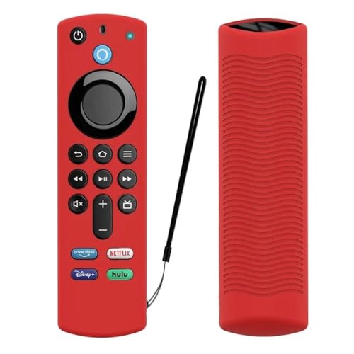 Capa para Controle Fire TV Stick 4K 3ª Geração Material Silicone Antiderrapante Anti-Shock (Vermelho)