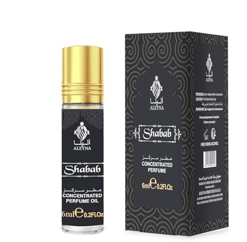 Image of ALEYNA SHABAB Attar Roll-On Perfume, 6ml, White Citrus Floral Fruity Musk Amber Woody Fragrance, Non-Alcoholic, For Men & Women