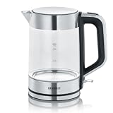 Severin Wasserkocher 1,7L, Wasserstandsanzeige, Edelstahl, 2200W