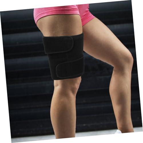 Faja deportiva ajustable para muslo Ciieeo con soporte interior miniatura 4
