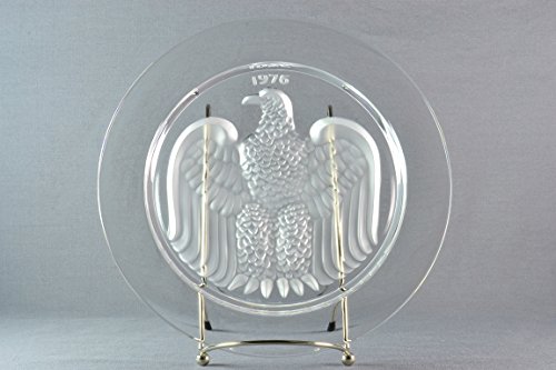Lalique Crystal Annual Plate, 1976 Bicentennial Aigle Eagle Annual Plate