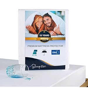 SLEEPZEN Matrasbeschermer, waterdicht, mijtdicht, matrasbeschermer, matrasbeschermer, matrasbeschermer, Oeko-Tex…