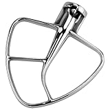 Stainless Steel Flat Beater K45B Kitchen Mixer Aid Paddle for 4.5 Quart Stainless Steel Bowl,Tilt-Head Stand Mixer Beater K45SS by AMI PARTS - Easy to Clean