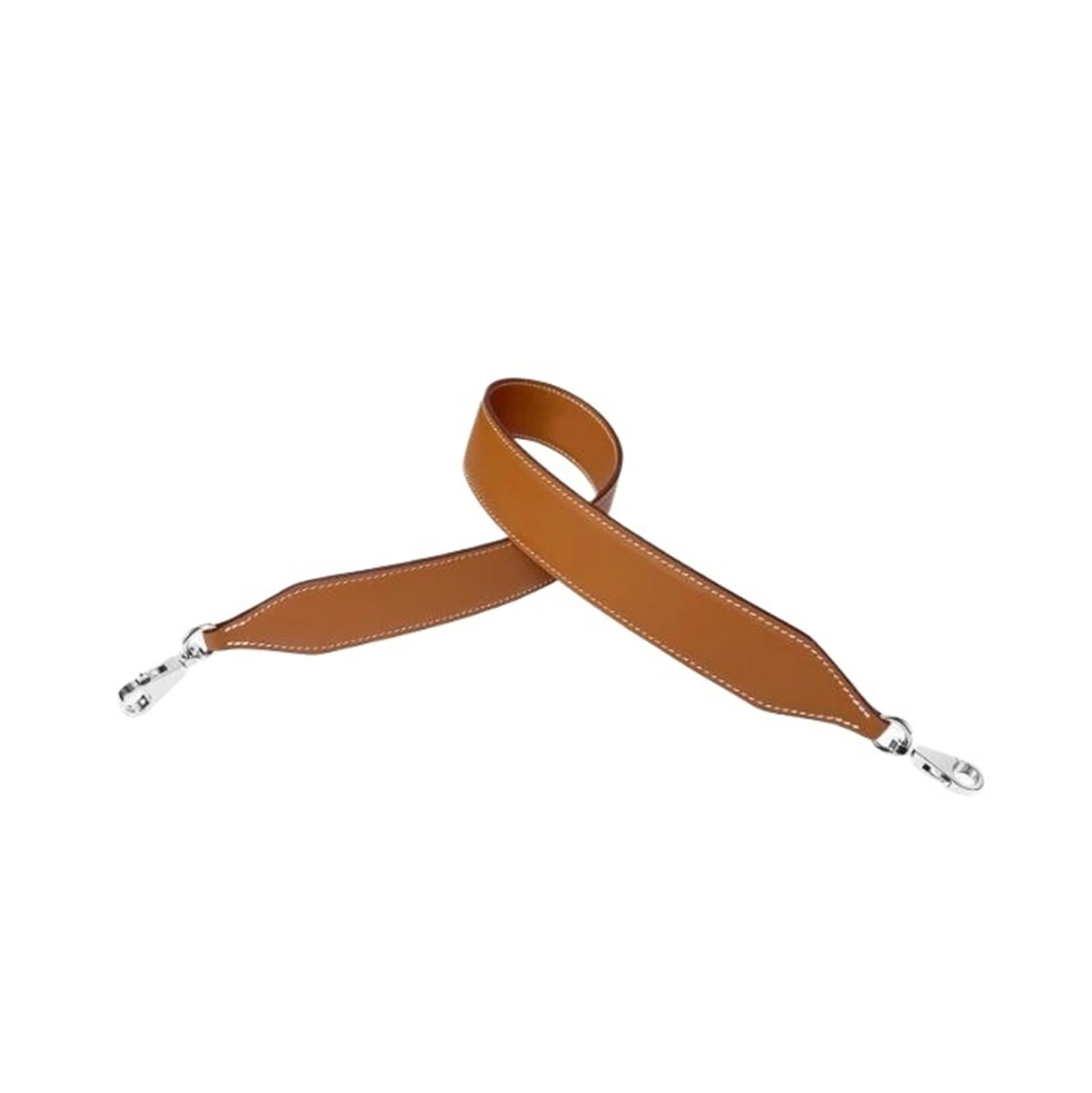 4 cm breiter Stahlknopf aus Rindsleder