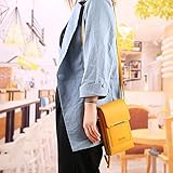 Yebutt Cross Body Bag Women with Multi-Pockets, Leather Ladies Cross Body Handbags Phone Pouch with Long Strap Zips Card Slots, Cellphone Shoulder Bags Coin Purse Wallet (Brown) - Image 6