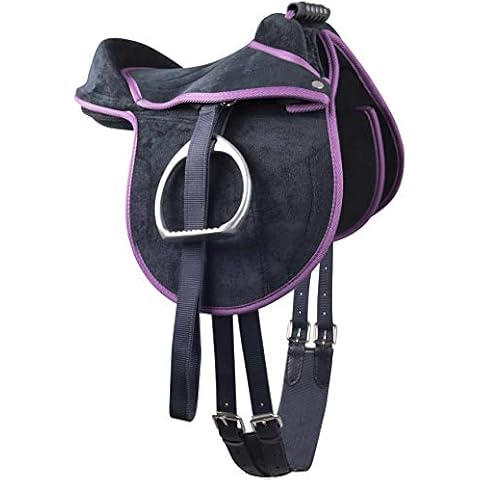 WALDHAUSEN Kinder Pony Reitkissen Ponysattel komplettes Set mit Stickerei 001/38 *** Cover