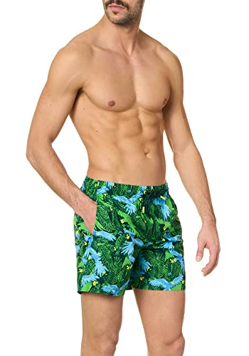 Calzoncillos de natación para hombre de goldenpoint con estampado exótico