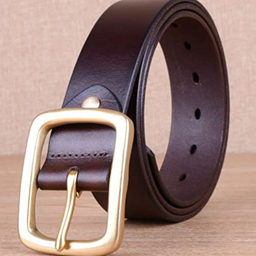 Genuine Leather Belt,Men's Formal Belt Copper Buckle Classic And Fashion Versatile Business Belt2