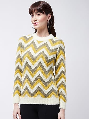 Image of Modeve Women Checkered Sweater for Winters