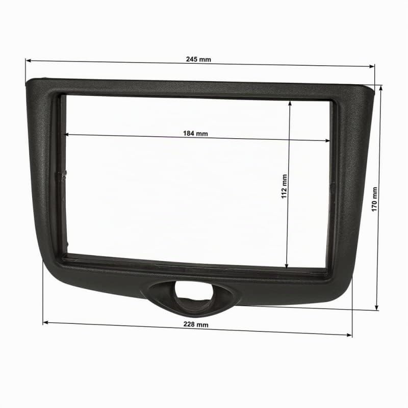 Sound Way Kit per montaggio autoradio 1 DIN Toyota Yaris 1999-2003, adattatore mascherina stereo