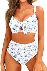 White and Blue Floral