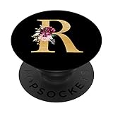 Floral Letter Design Handy-Knopf