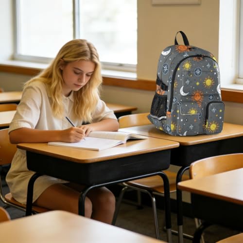 Mochila de oficina Space Star Nebula gris de 44.5 cm para evitar dolor de espalda 6