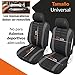 Upgrade4cars Fundas Asientos Delanteros Coche Universales Negro Protector de Asiento Delantero para...