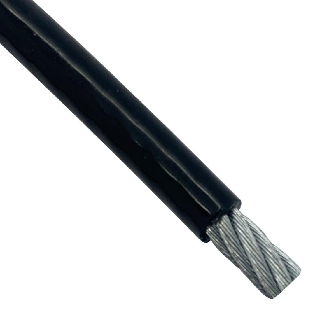 Cable de acero galvanizado recubierto de vinilo 50 ft miniatura 1