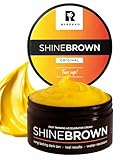 BYROKKO Shine Brown Tanning Accelerator Lotion - Indoor & Outdoor Fast Dark Tan Cream with Bronzer - Natural Botanical Oils for Face & Body - Water Resistant Formula - 7.1 Fl Oz Original