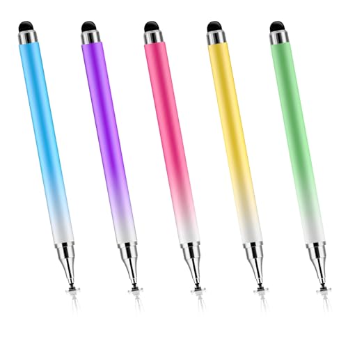 Stylet pour écran tactile iPad et tablettes Android - Lot de 5 stylets haute précision